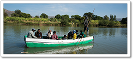 ferrying people across Nile 